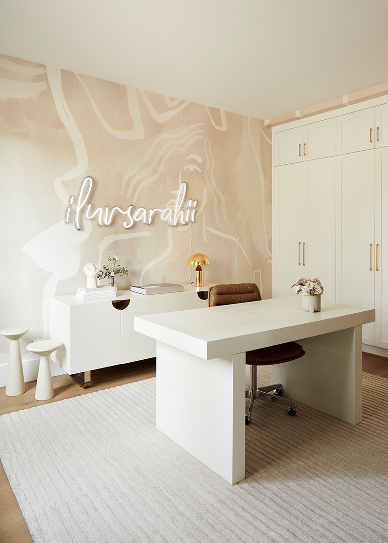 加利福尼亚装饰有木材的时尚舒适的家-16