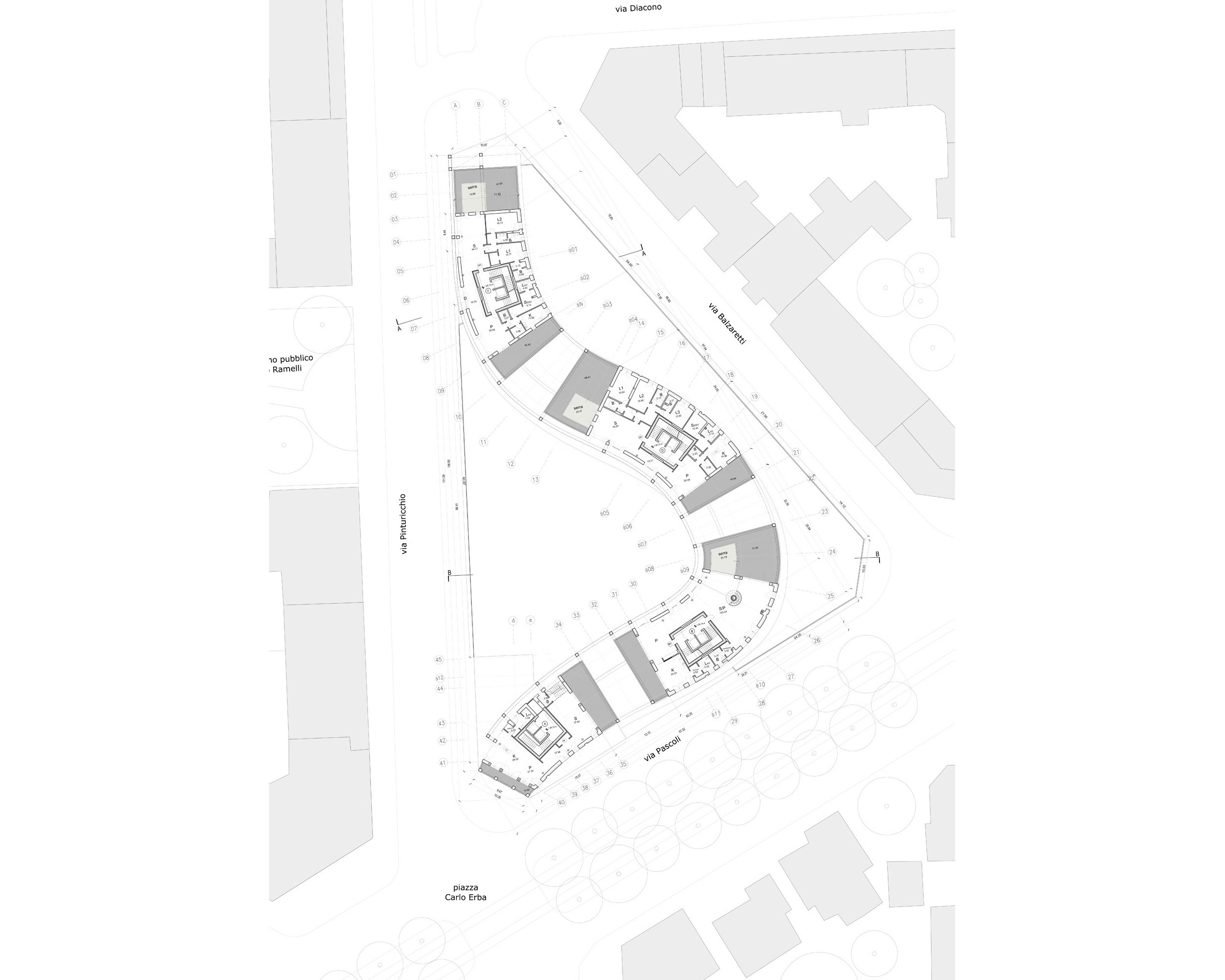 米兰 Carlo Erba 住宅楼 | 现代建筑与古典环境的完美融合-39