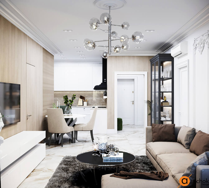 Игра воздуха и света Pure love. ЖК "Новопечерские липки". Двухкомнатная квартира - Art-i-chok-22