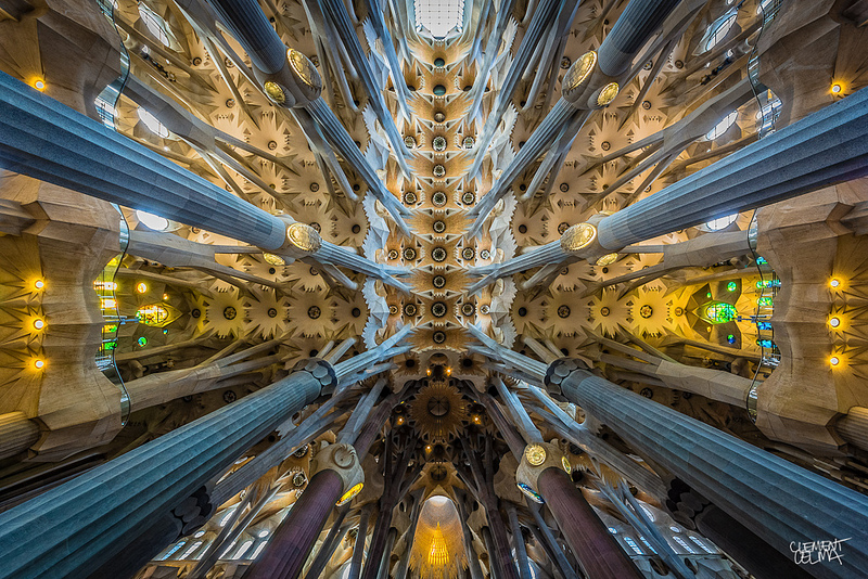圣家堂（Sagrada Familia）天花板设计丨西班牙巴塞罗那丨安东尼·高迪（Antoni Gaudí）等-3