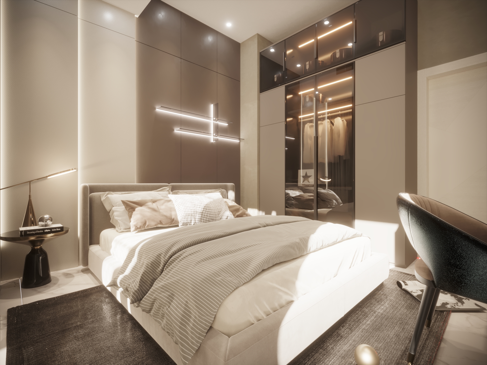 Boy Bed Room and Bath Room Villa Modern-0