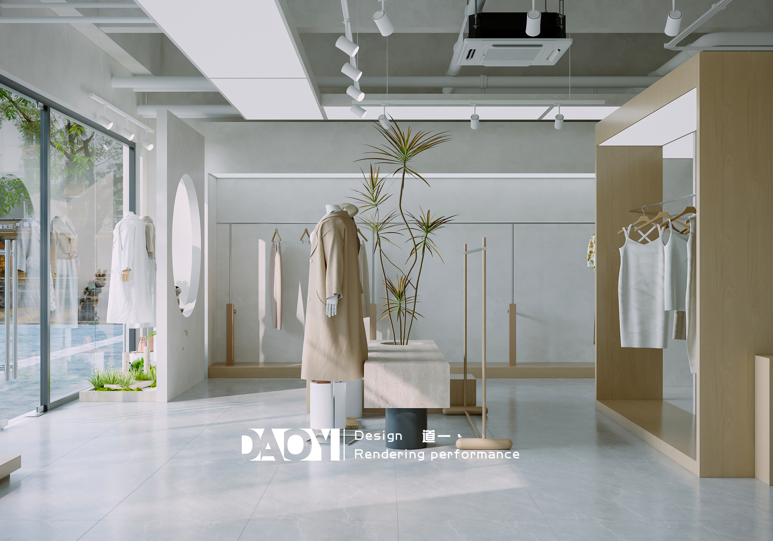 「不负韶华」品牌服装店室内设计丨「DAOYI 道一丶」设计团队-16