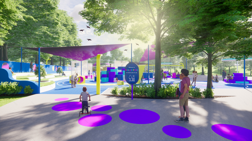 Waller Park(沃勒公园)包容性游乐空间-0