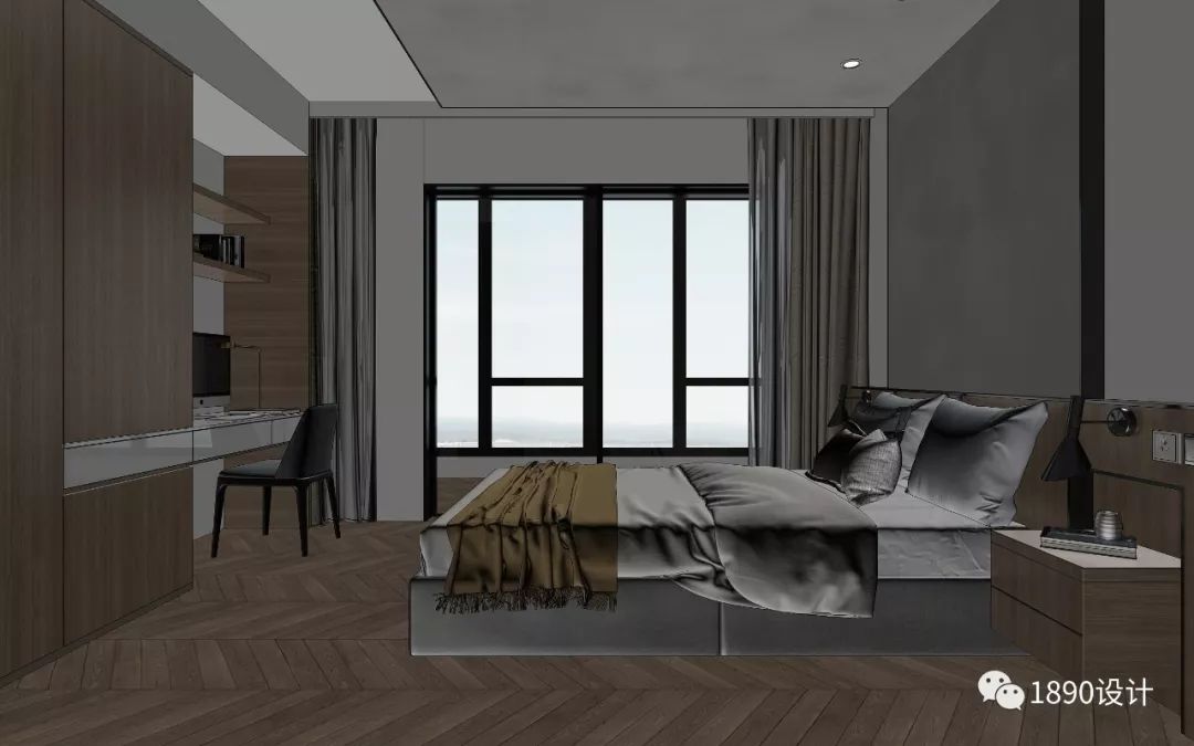 万科森林公园 242㎡通厅设计，折纸概念让空间更立体-18