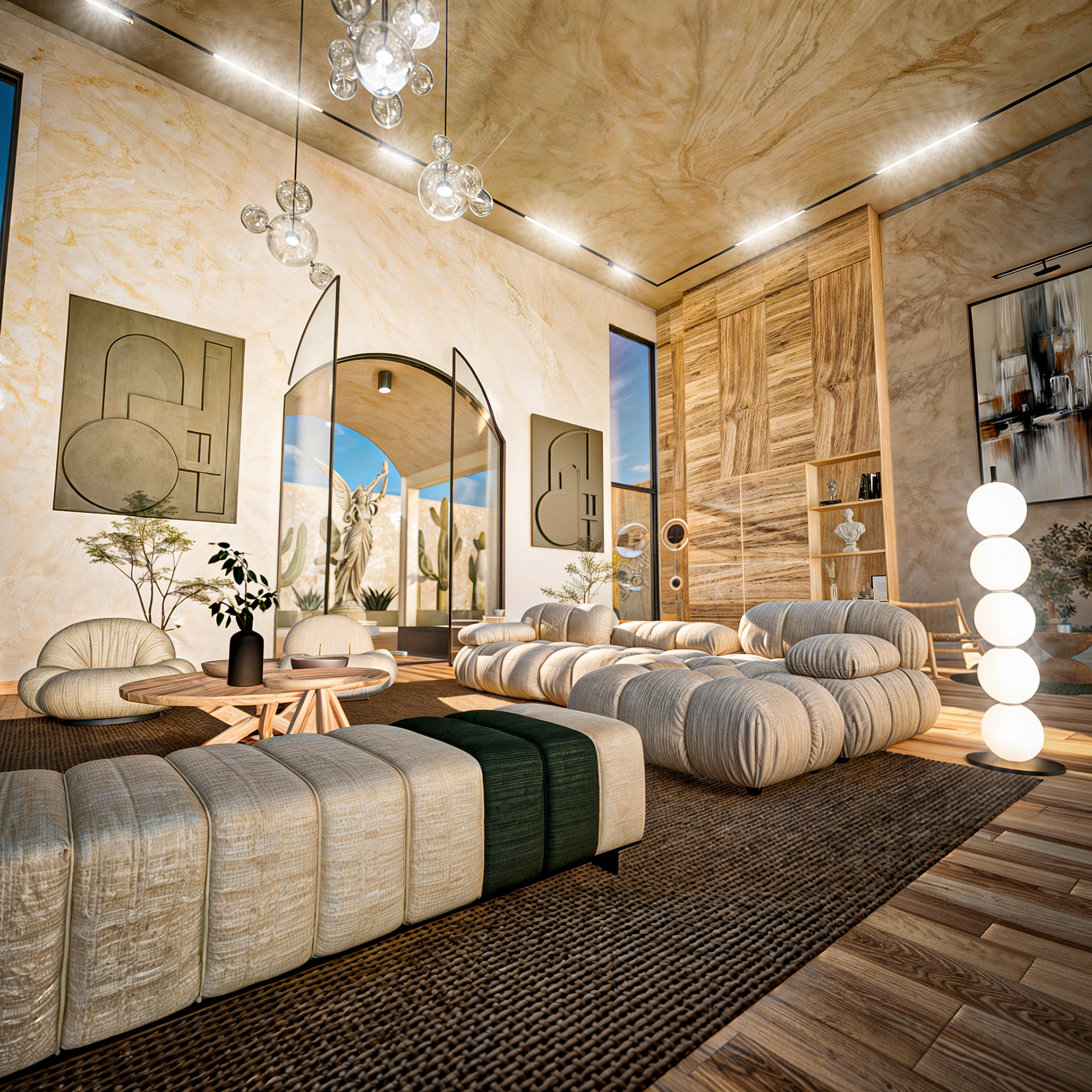 "Sophisticated: Living Room Interior Masterpiece"-3