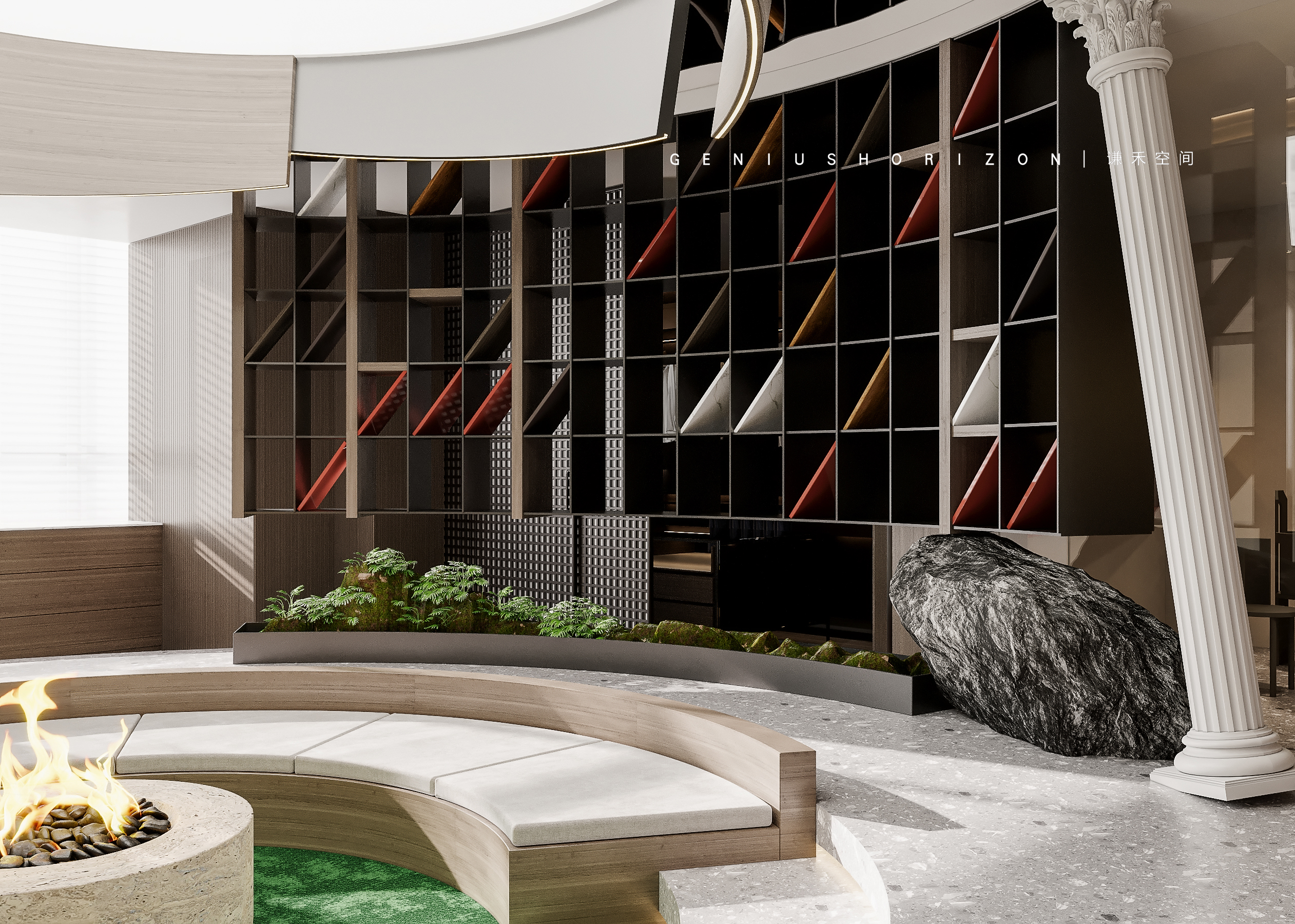 现代木作店效果表现丨谦禾空间设计事务所-12