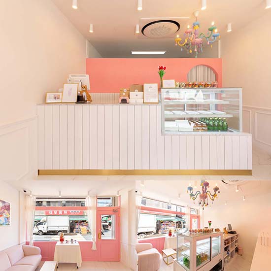 粉色氛围的 10 坪小户型装修设计-1