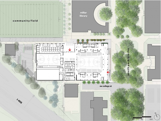 波特兰州立大学 Stott 中心焕新设计-39