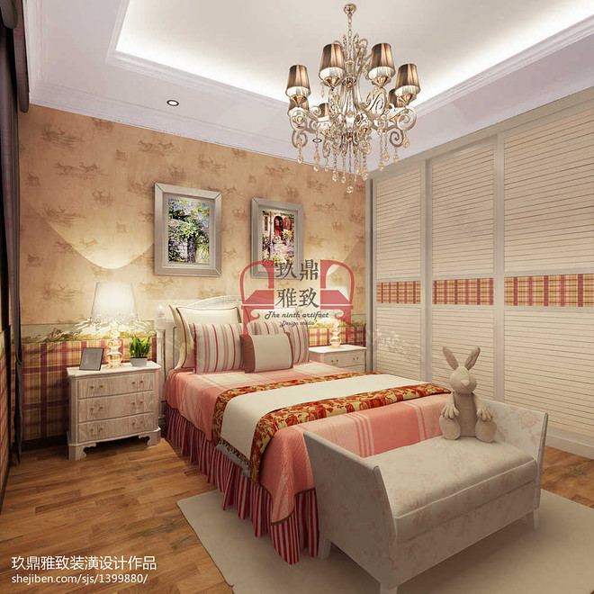 儒雅厚物 【奕聪花园】四室设计-17