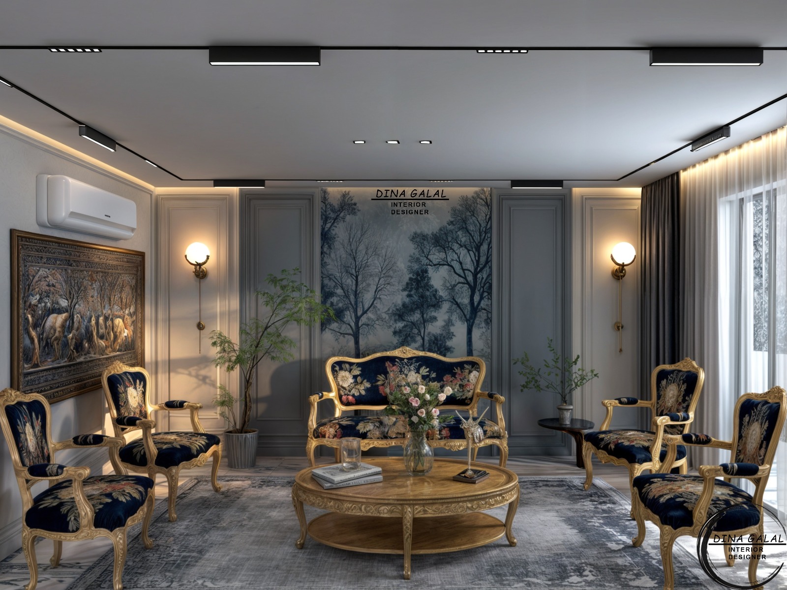 New Cairo capital /neoclassical reception-3