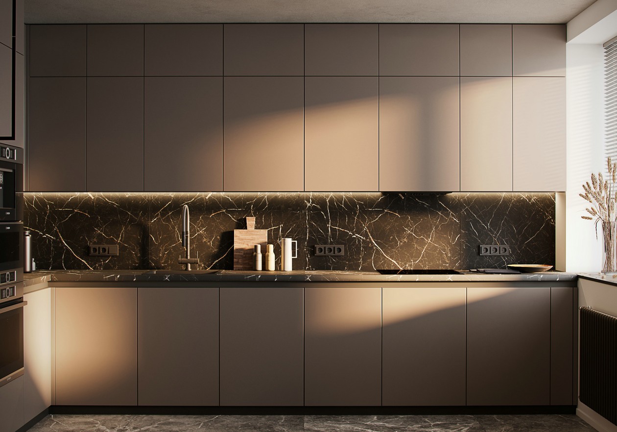 大理石与棕色，优雅风韵动人心弦-6