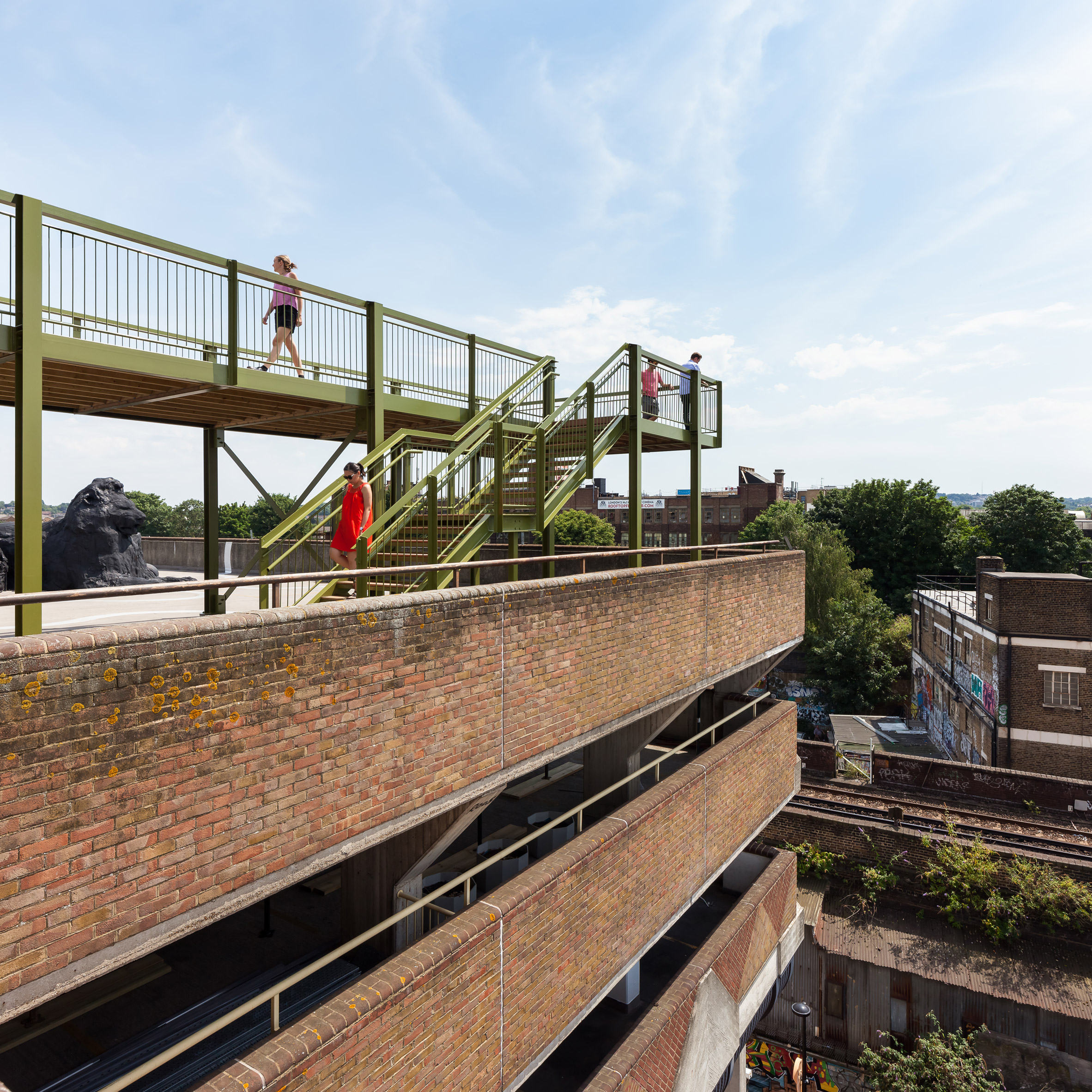 Cooke Fawcett's rooftop observatory frames views from Peckham car park-0