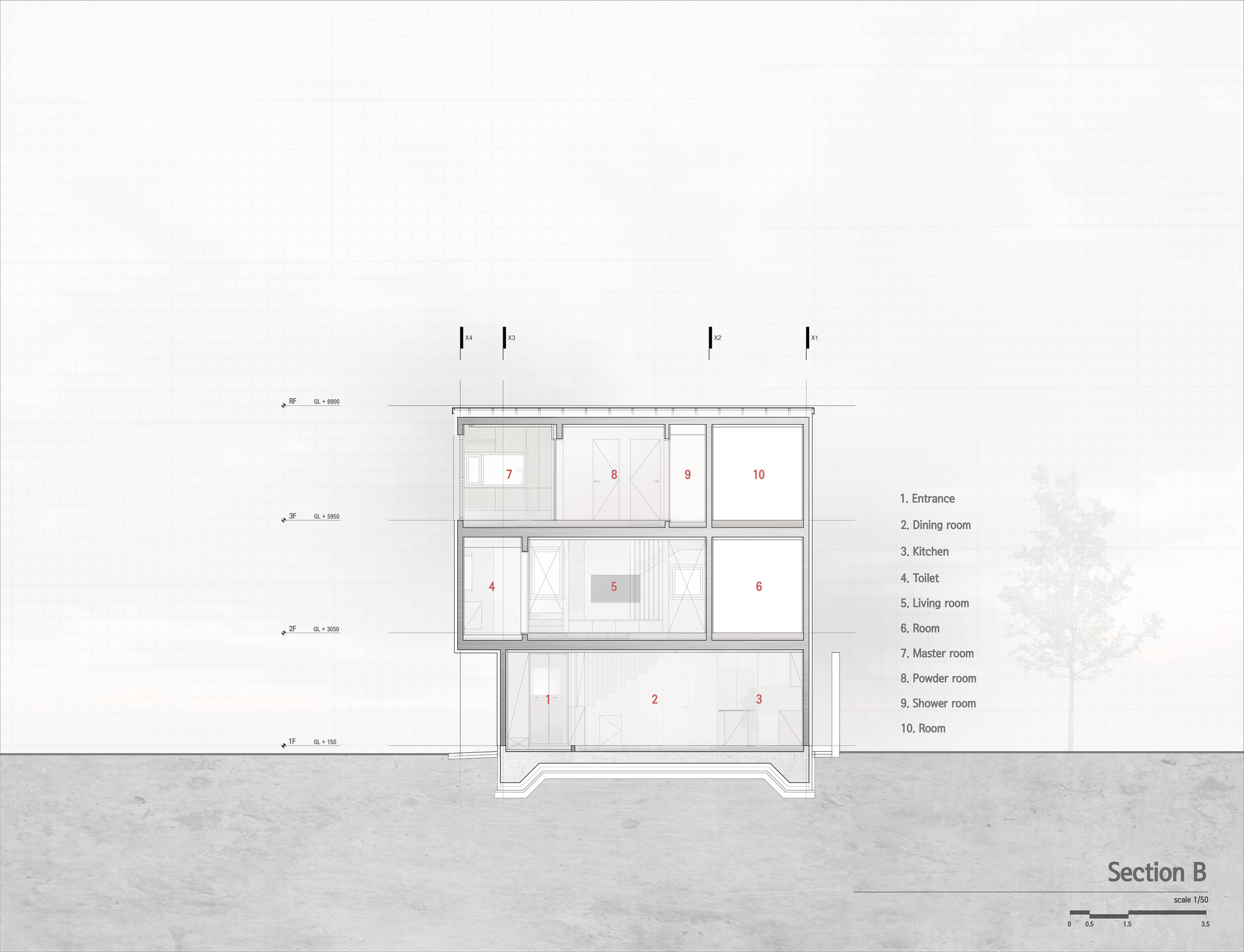 粉色绿洲之家丨韩国首尔丨TIUM Architects-16