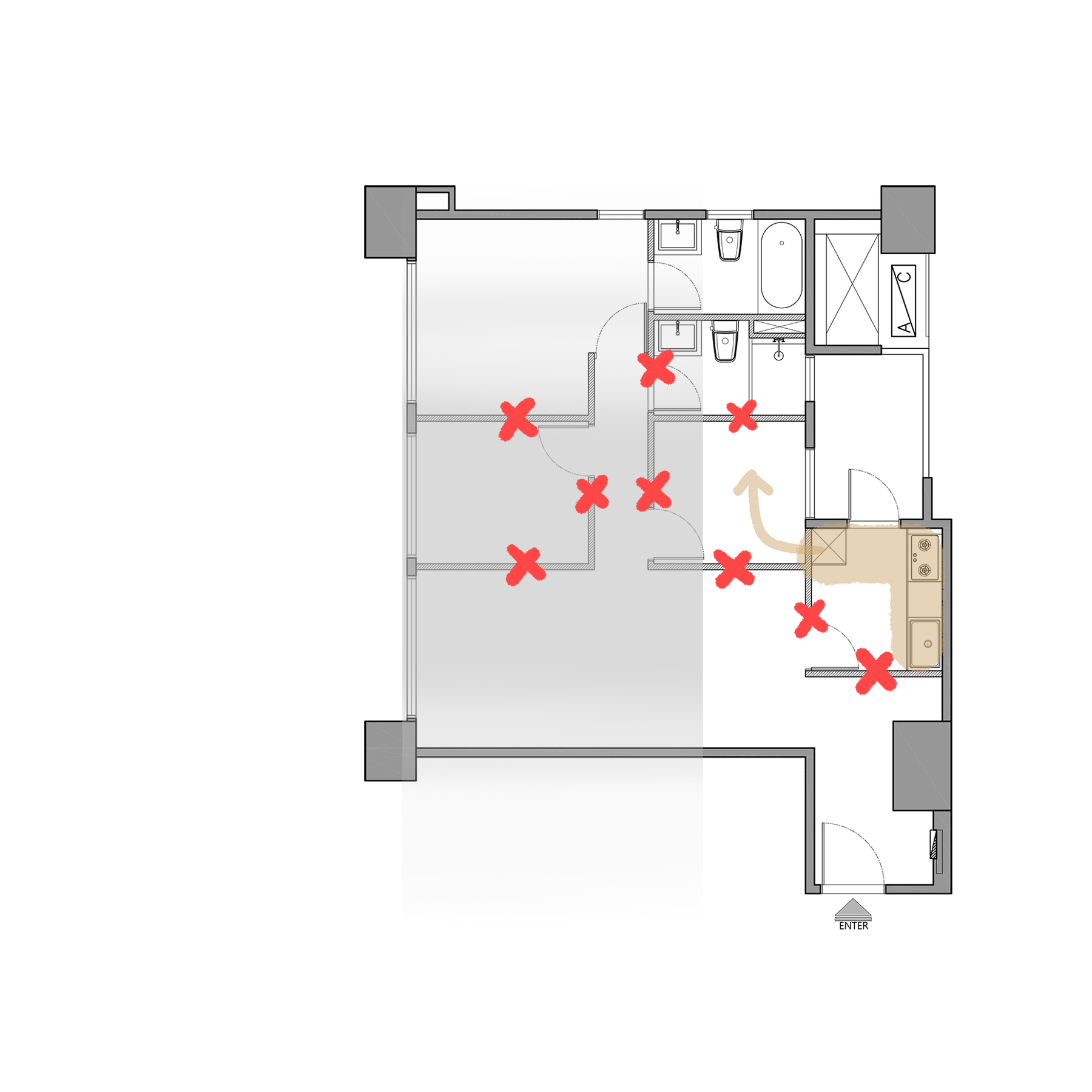 移动盒子  一房可快速变两房的家丨虫点子设计-2