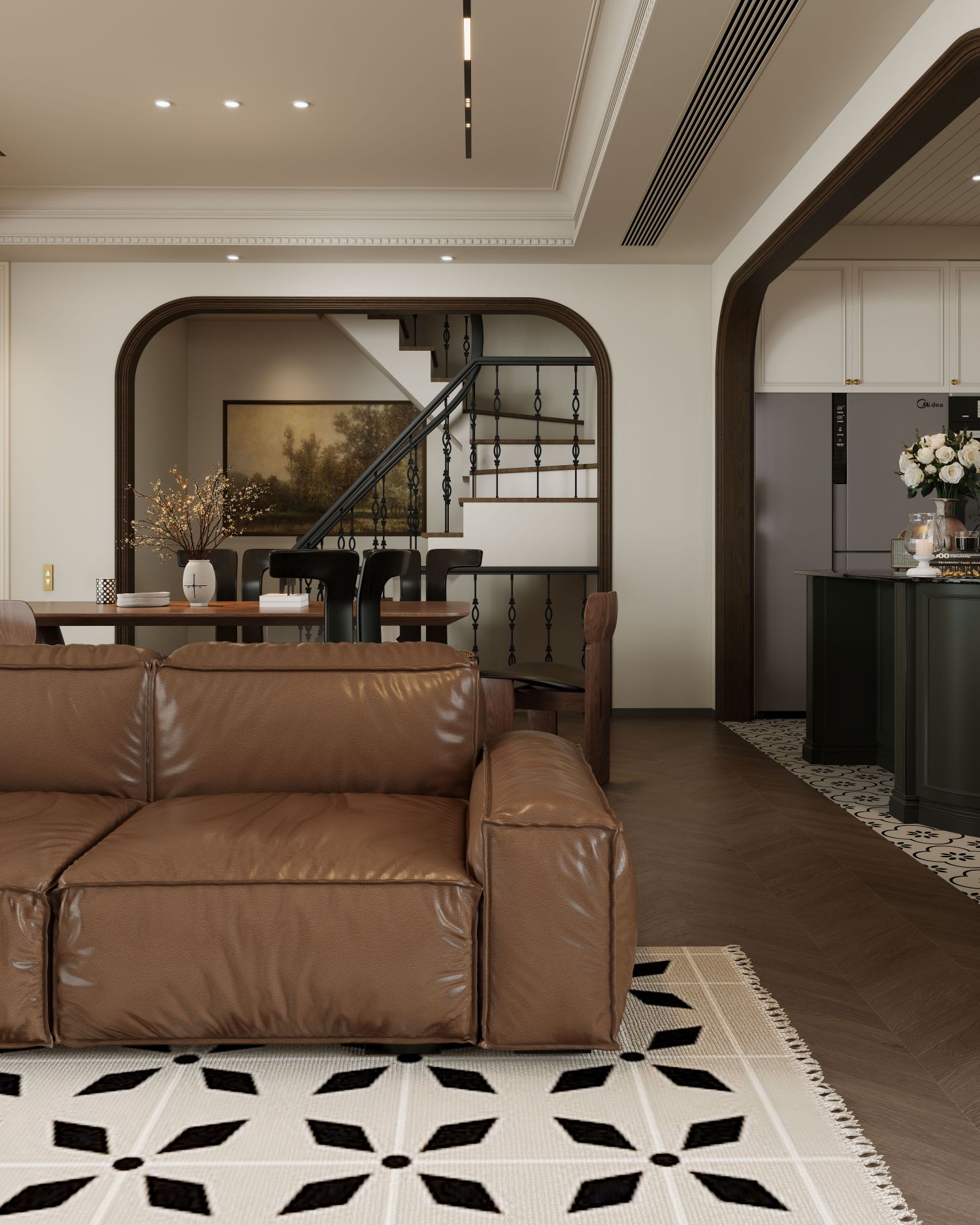 美式复古别墅豪宅案例-3