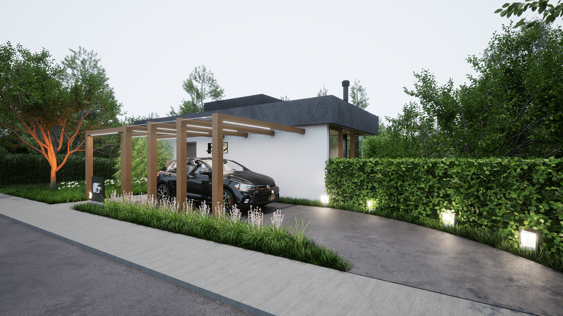 Chalé moderno na serra-0