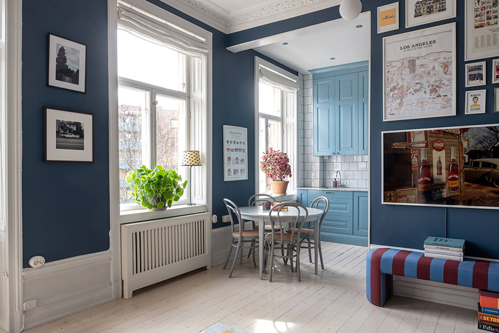 斯德哥尔摩活力蓝色公寓设计-12