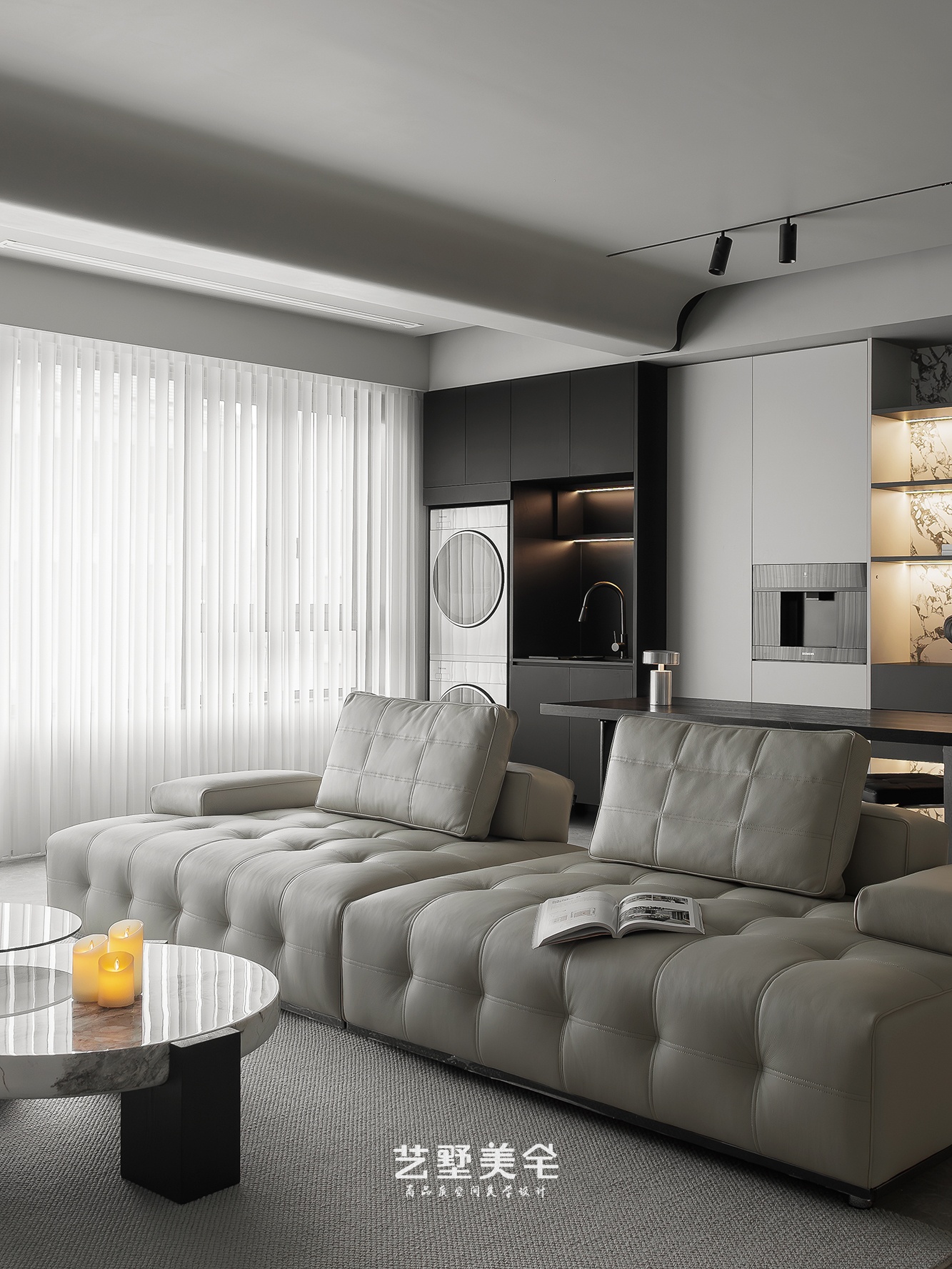 实景 139㎡高级灰克制美学现代高级感栖居丨中国合肥丨艺墅美宅-32