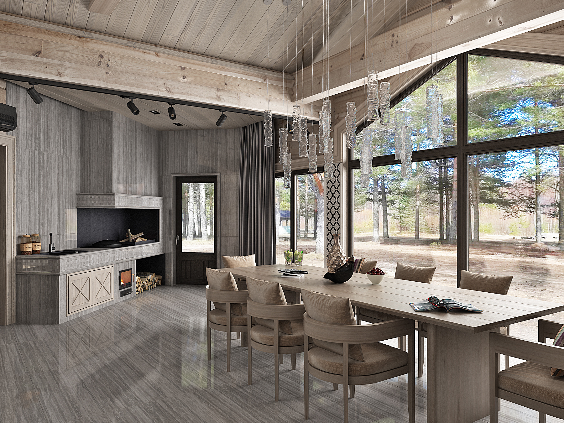 芬兰豪华木屋放松区设计丨芬兰 HONKA 公司-1