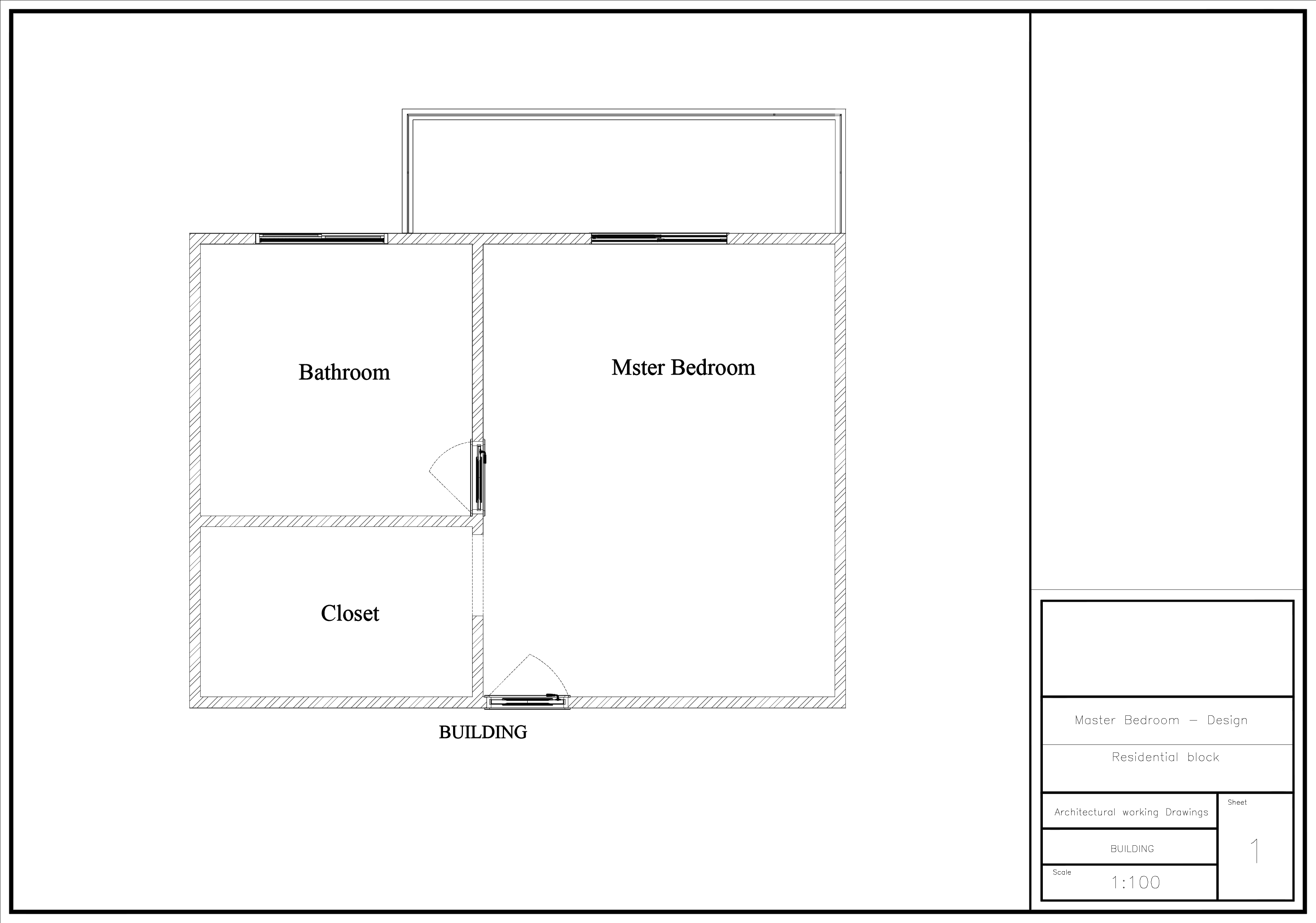 "Interior Master Bedroom Design & Shop Drawings"-10