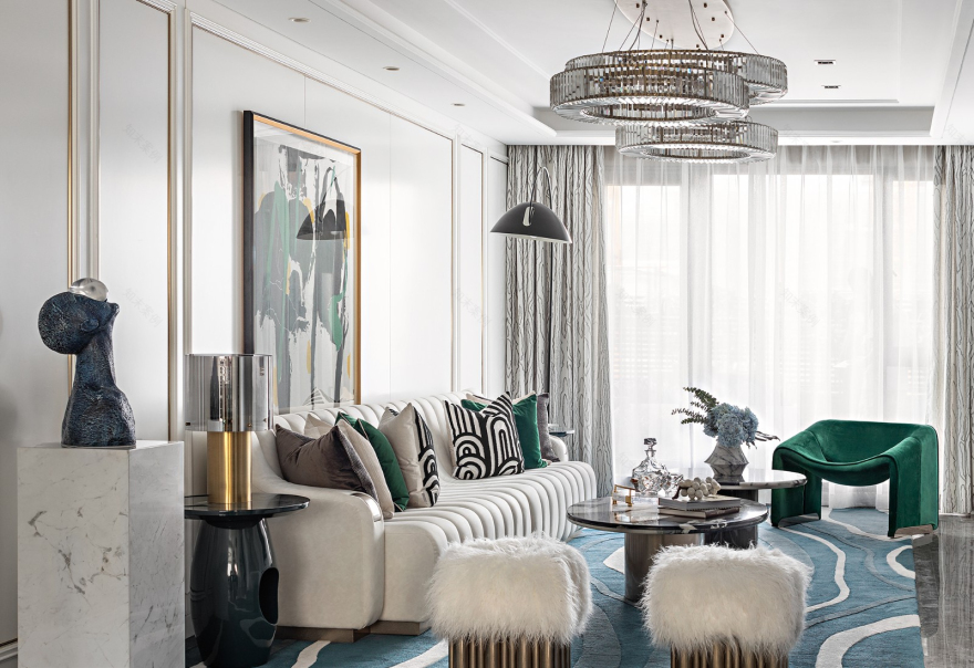 396㎡温雅艺术大宅,舒意生活,比诗浪漫! | 伶居设计-14