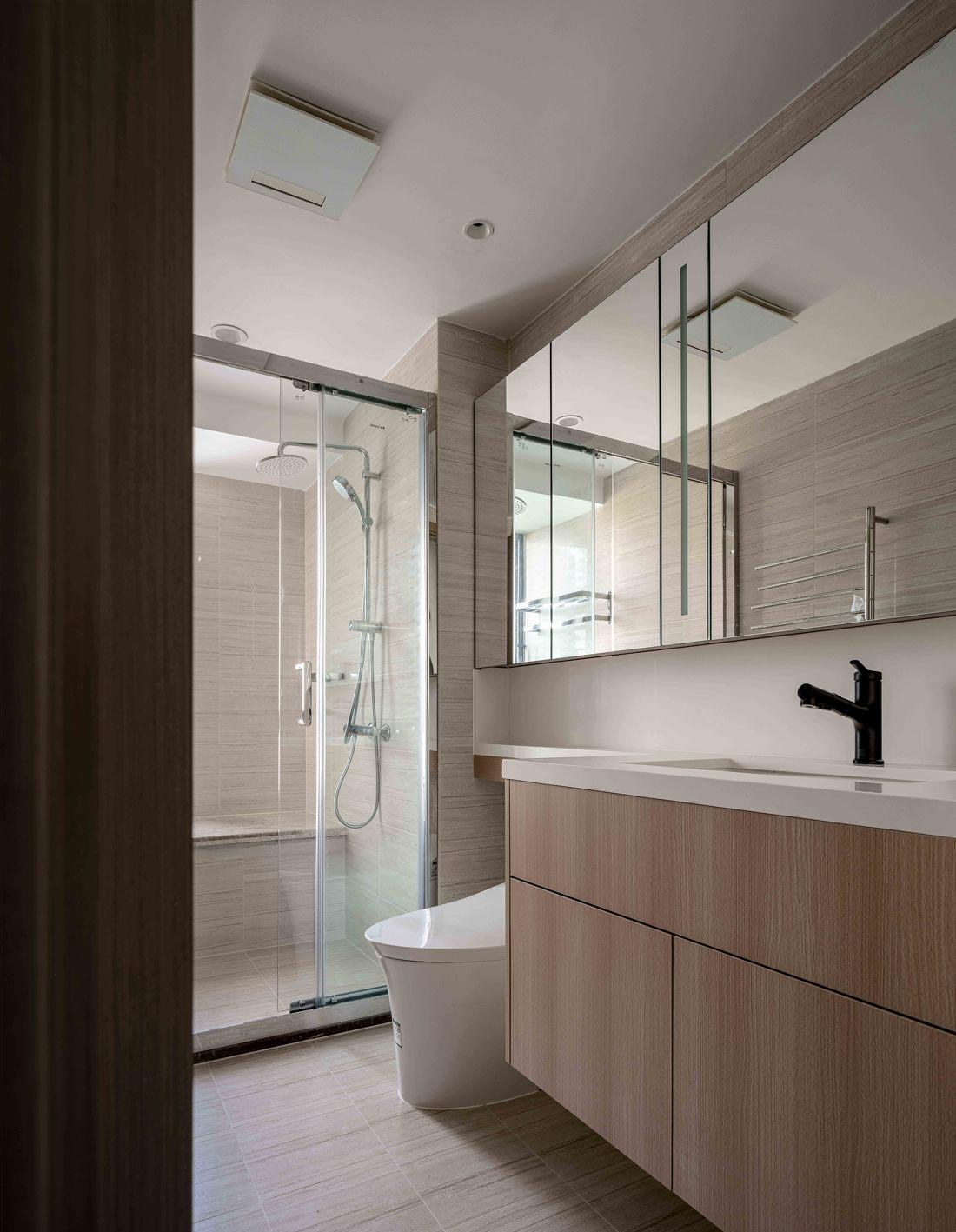 地升幕布++旋转餐桌·116m²精装房改造丨中国广州丨吴思昊-65