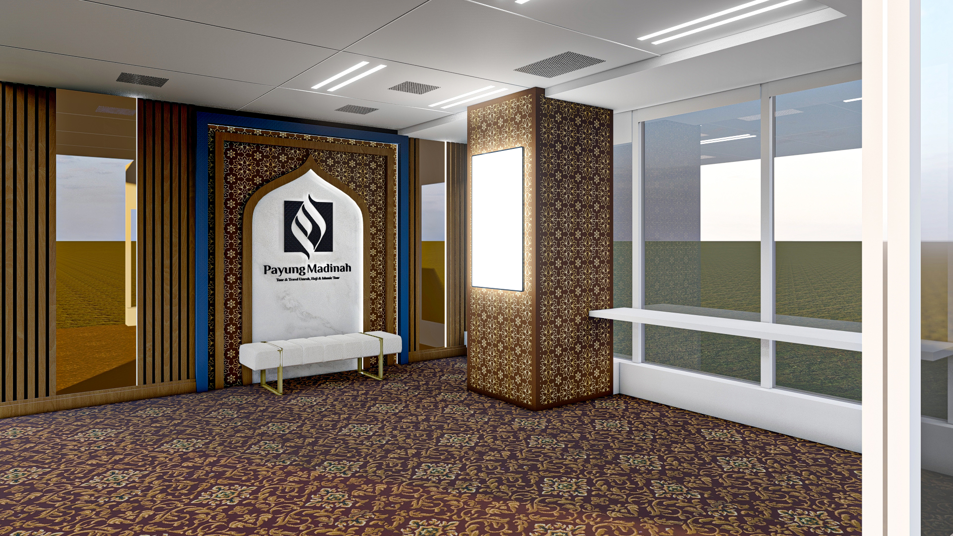 Interior Office Travel Madinah Islamic Theme-3