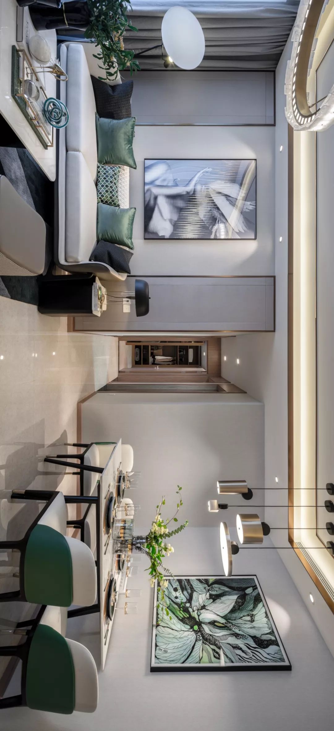 岛城绿如蓝——派尚设计青岛卓越·维港样板房-42