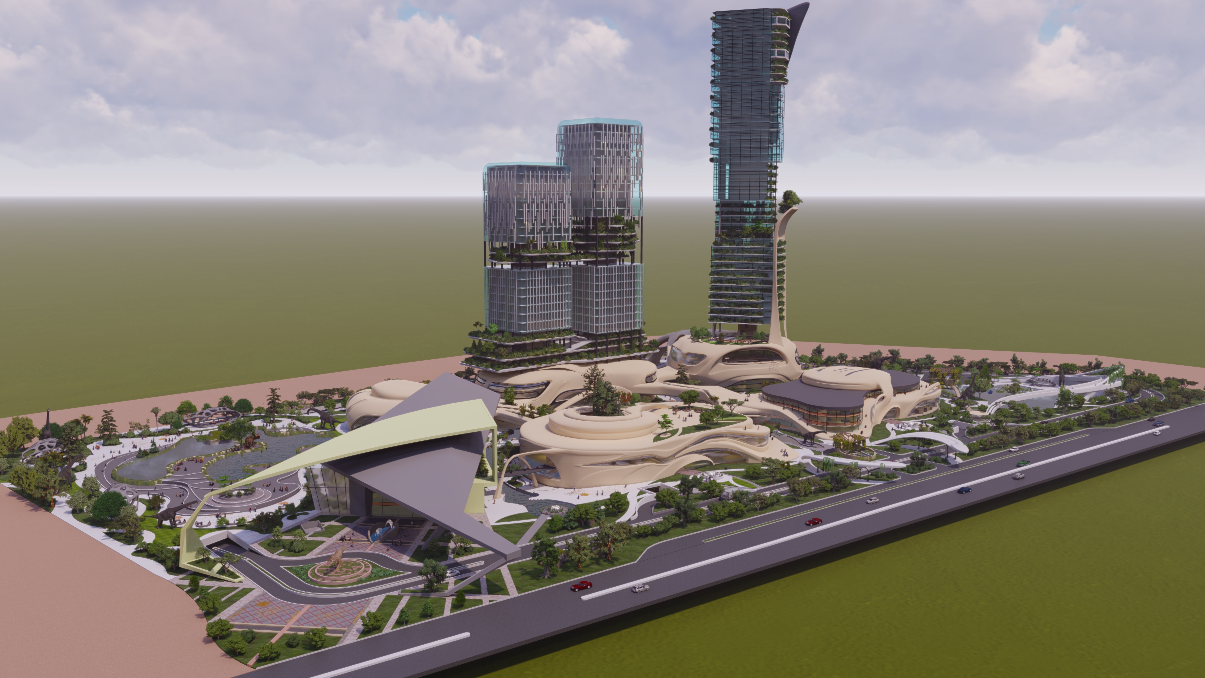 Cultural Forest Dinosaur Mixed use center-12