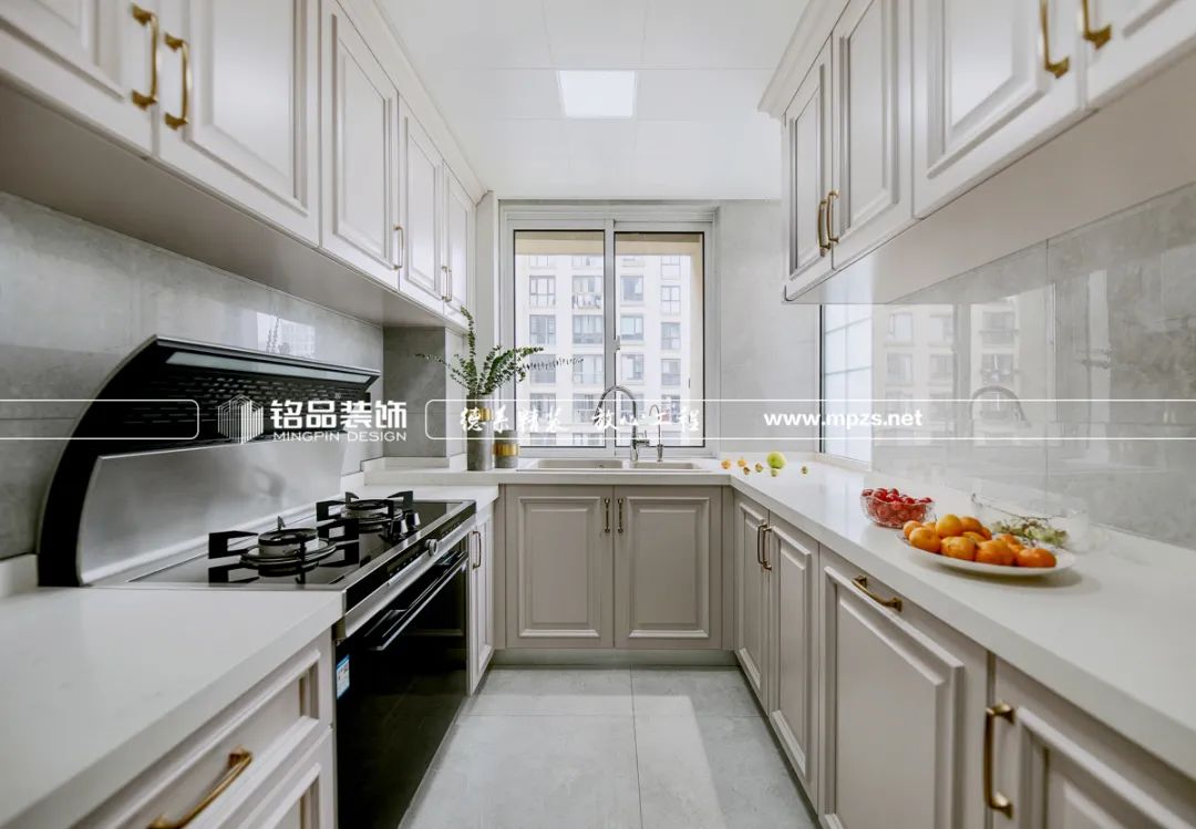 150㎡美式轻奢婚房，沁蓝米咖配色展现小资情调-46