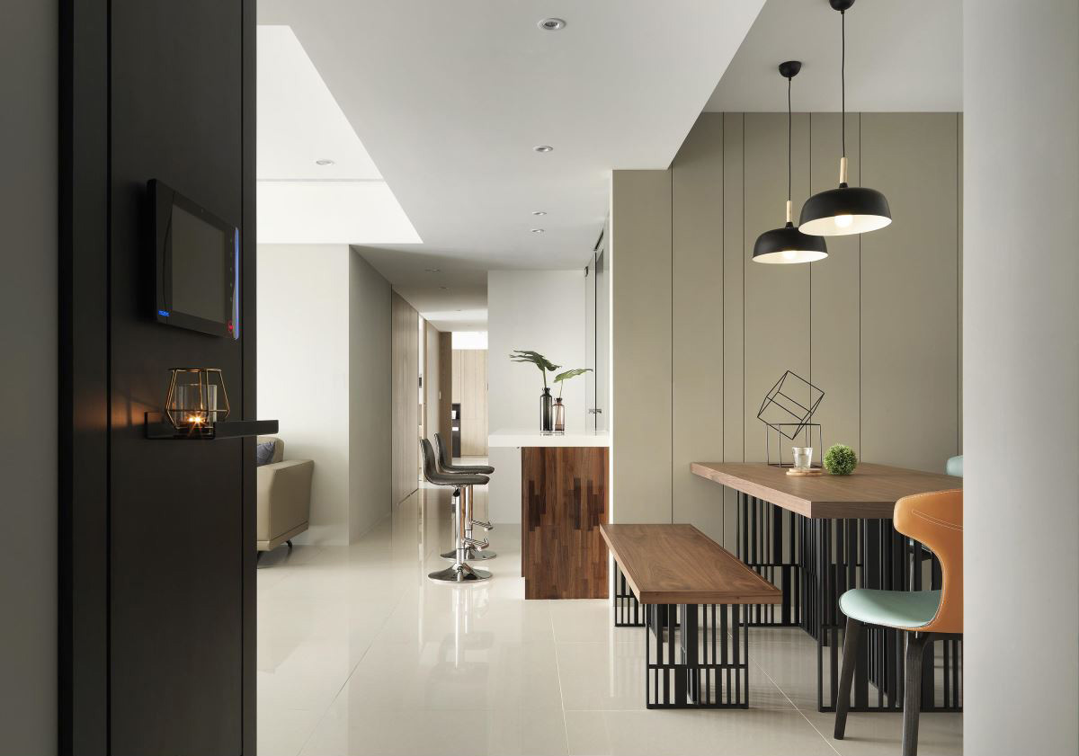 155㎡现代风四口之家,空间利用与自然日光的美妙融合-1