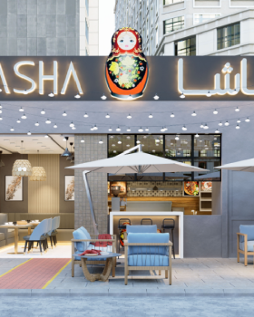 Cafe Exterior Rendering