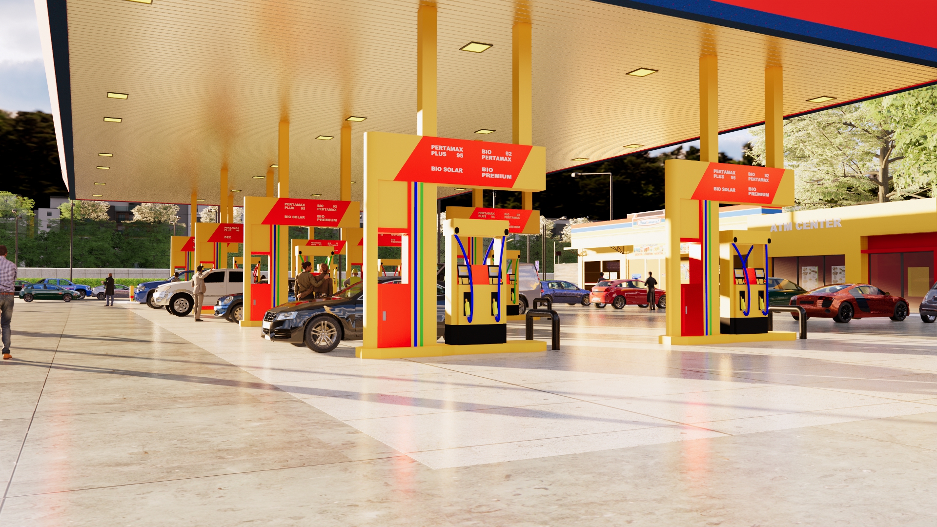 محطه بنزين علي طريق سريع-14