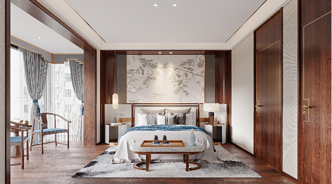 现代新中式风格设计丨周笙笙建筑装饰设计-35