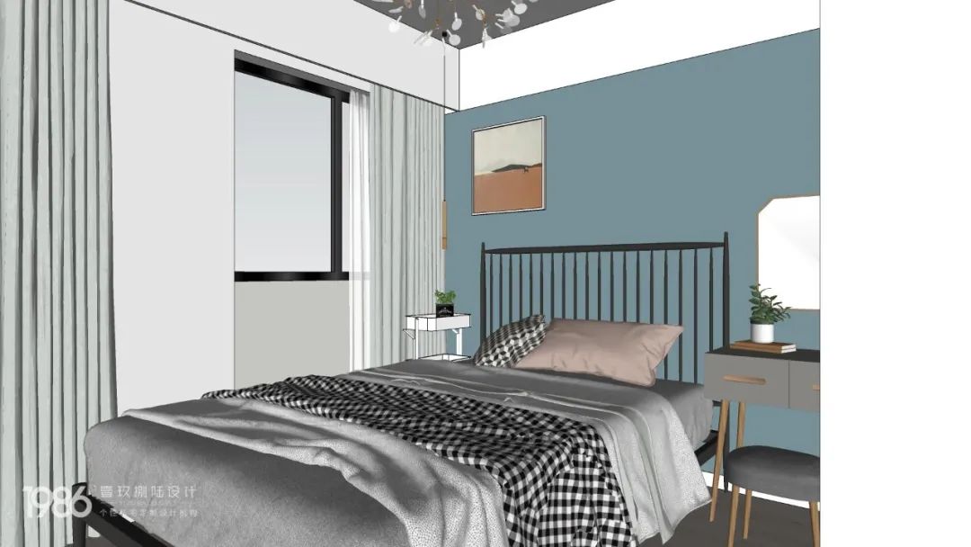 北欧风长沙 95㎡小户型，简约清新空间-15