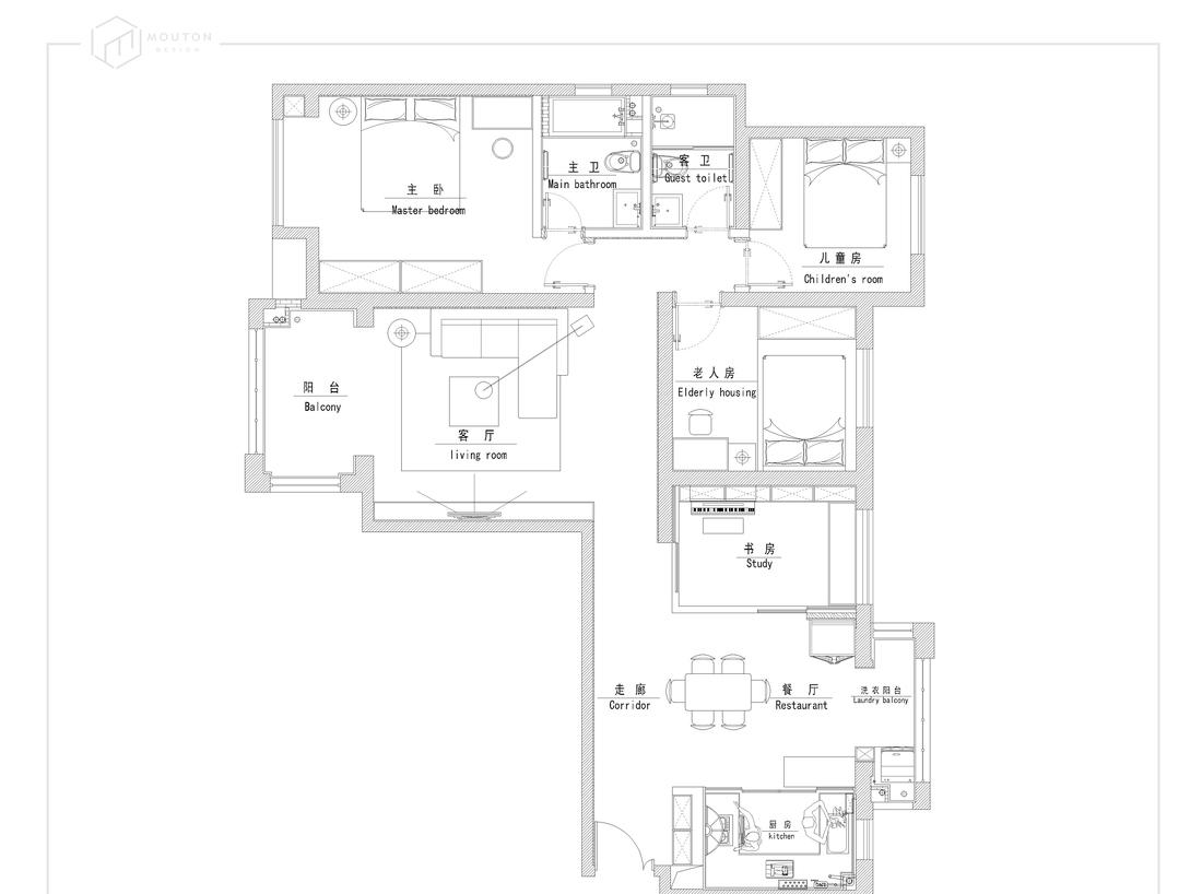 四居室变身多元互动空间-8