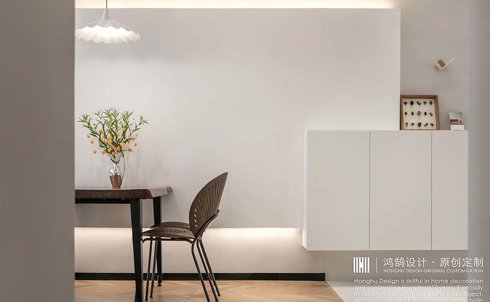 微水泥极简风平层公寓设计丨中国上海丨上海鸿鹄设计-17