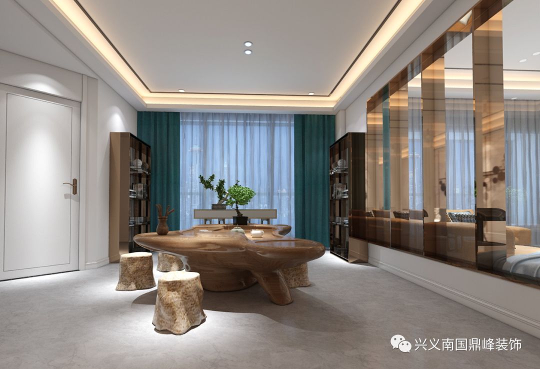 御景园轻奢现代风,女性设计师打造 500㎡优雅生活空间-4