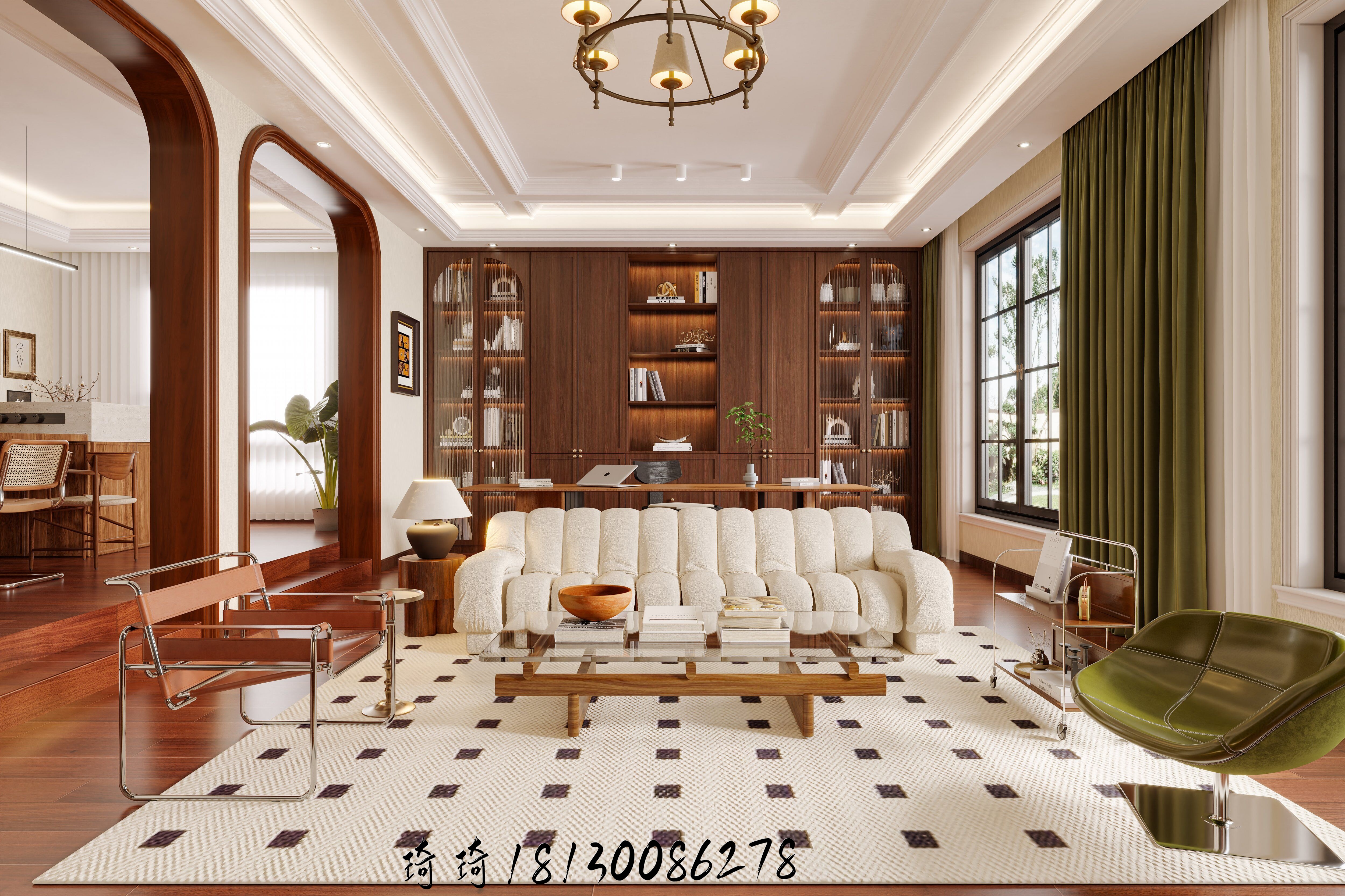 星夜公司 | 木质元素主导 打造雅致别墅居住空间与庭院-6