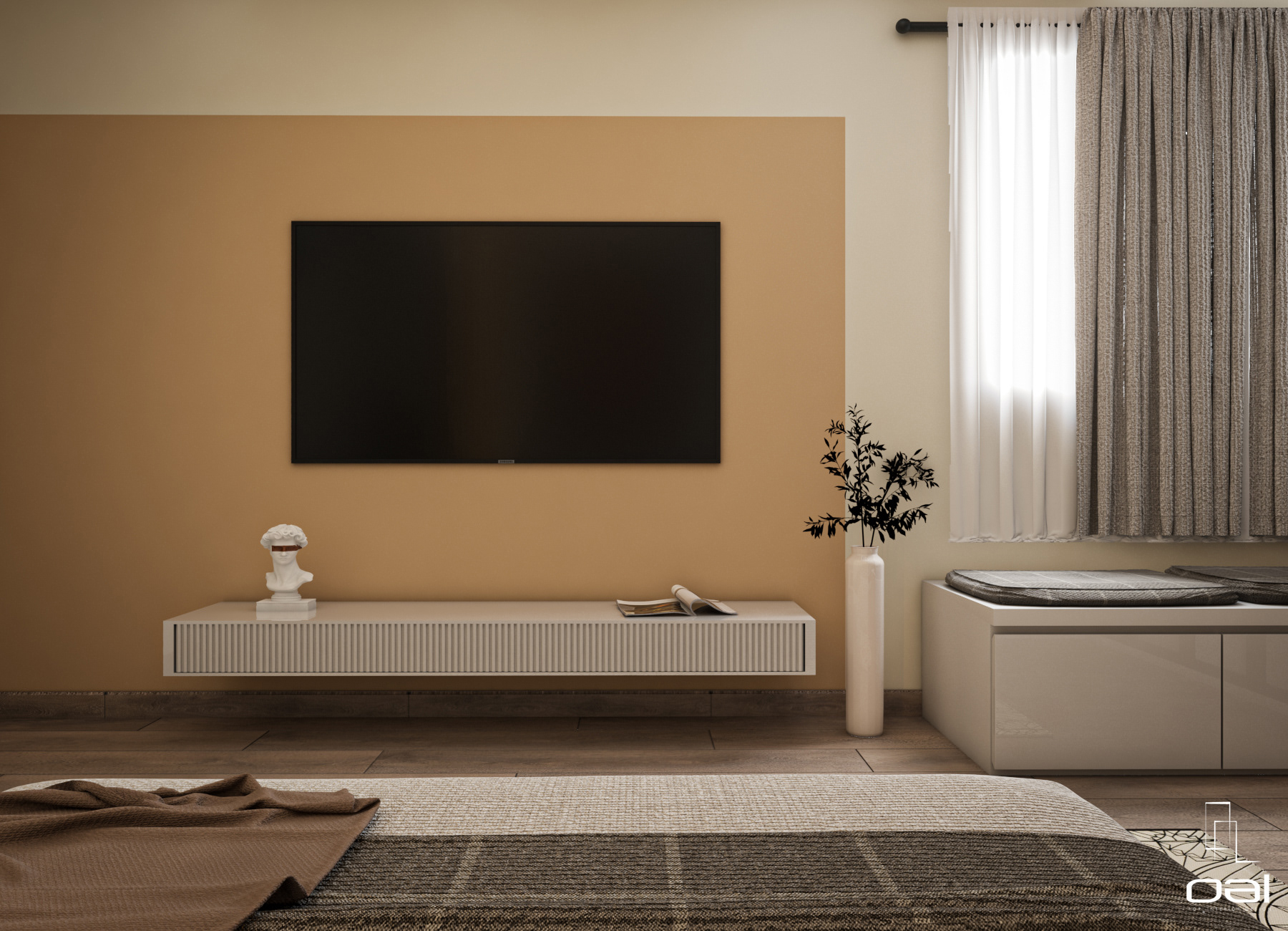 女孩卧室带浴室设计丨埃及丨OMNIA NASR AL SHAER-11