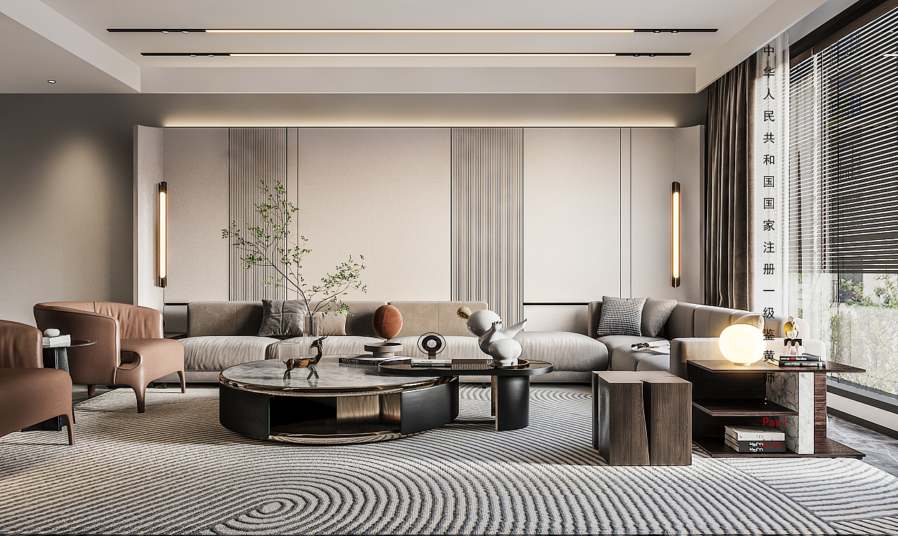 现代轻奢平层-1