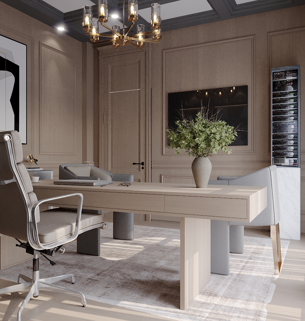 办公室新古典室内设计-2