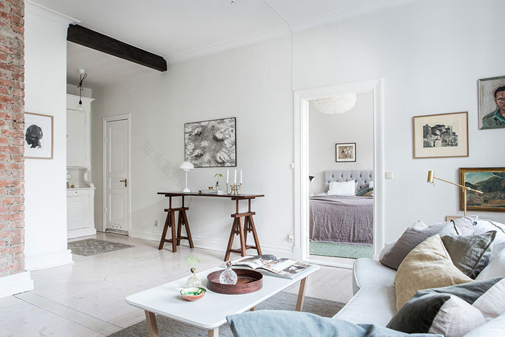 瑞典 70 平米明亮空中公寓,尽显自然光魅力-14