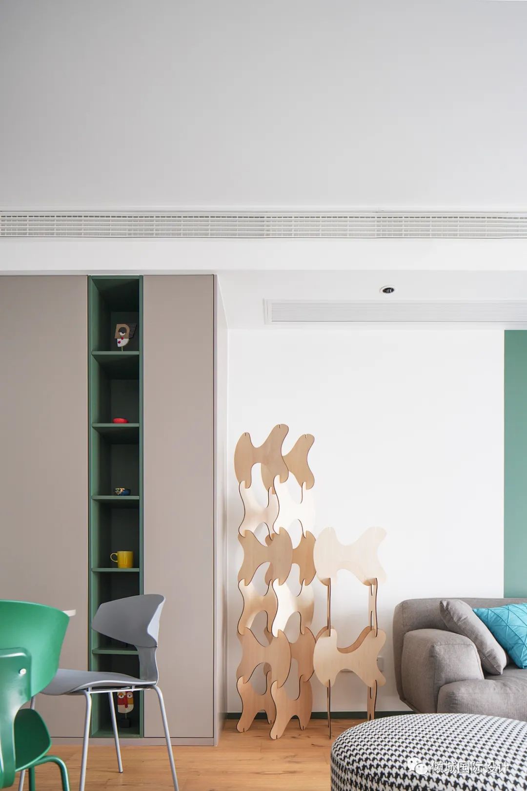 北欧小生活 · 绿色精致空间设计丨倾城国际设计-27