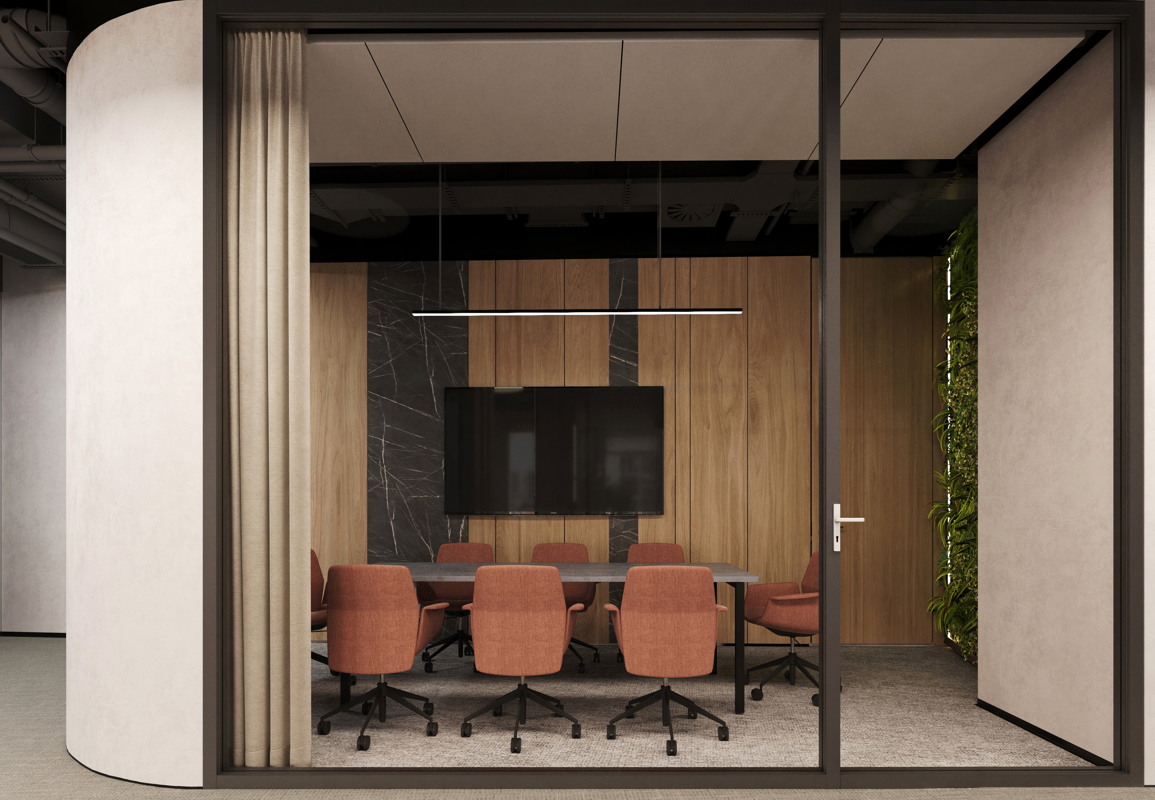 办公空间内饰，爱格（品牌名，推测EGGER一般指爱格品牌，该品牌在建材如板材领域较知名）-23