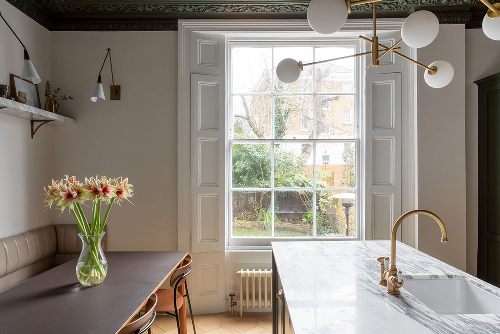 伦敦优雅维多利亚式公寓的现代改造-9