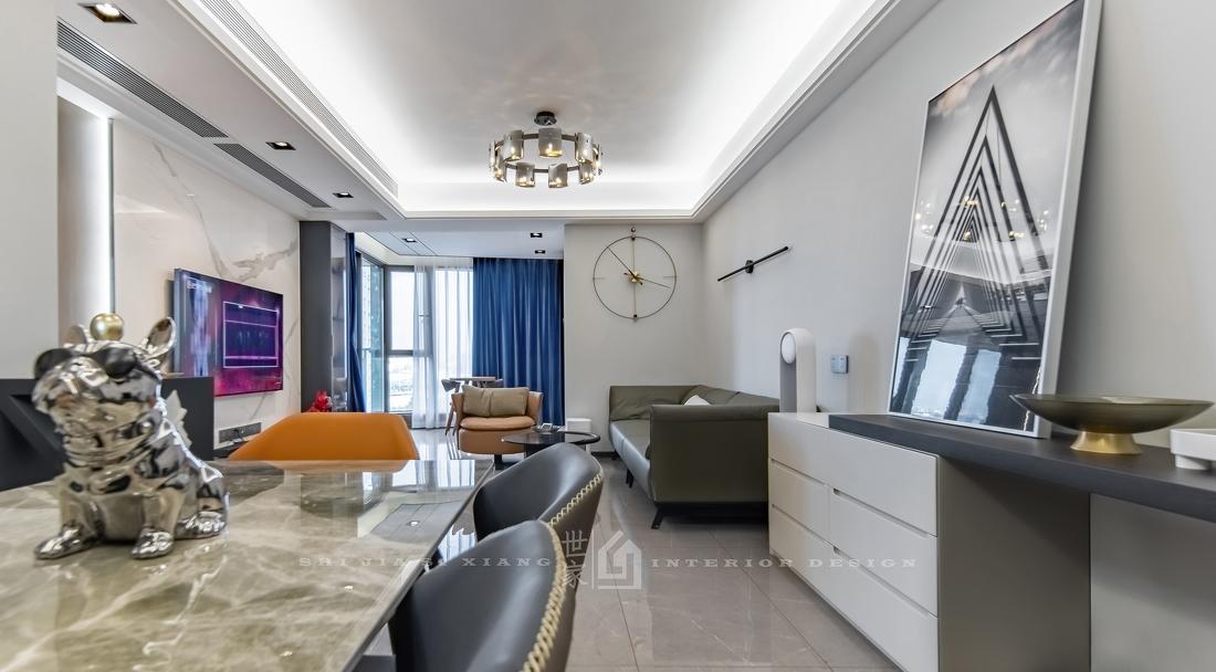 现代轻奢四居室装修设计-22