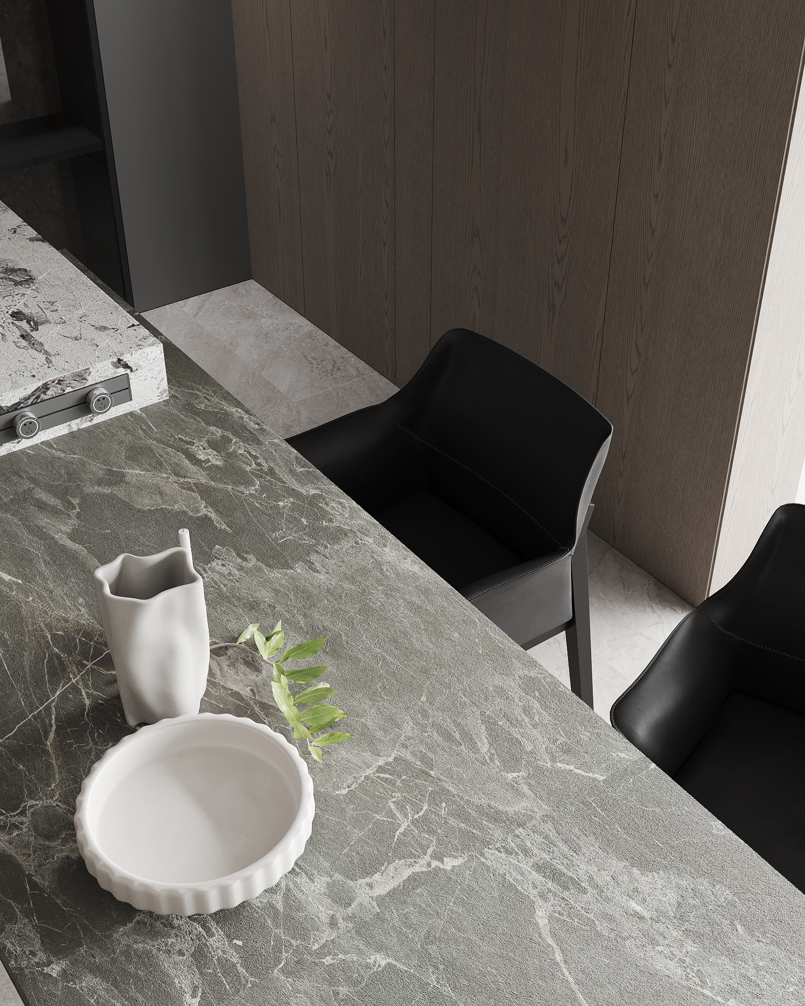 现代简约客餐厅 效果图 渲染-7