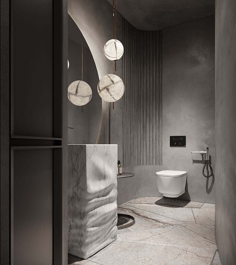 乌克兰极简黑公寓丨乌克兰基辅丨IQOSA-38