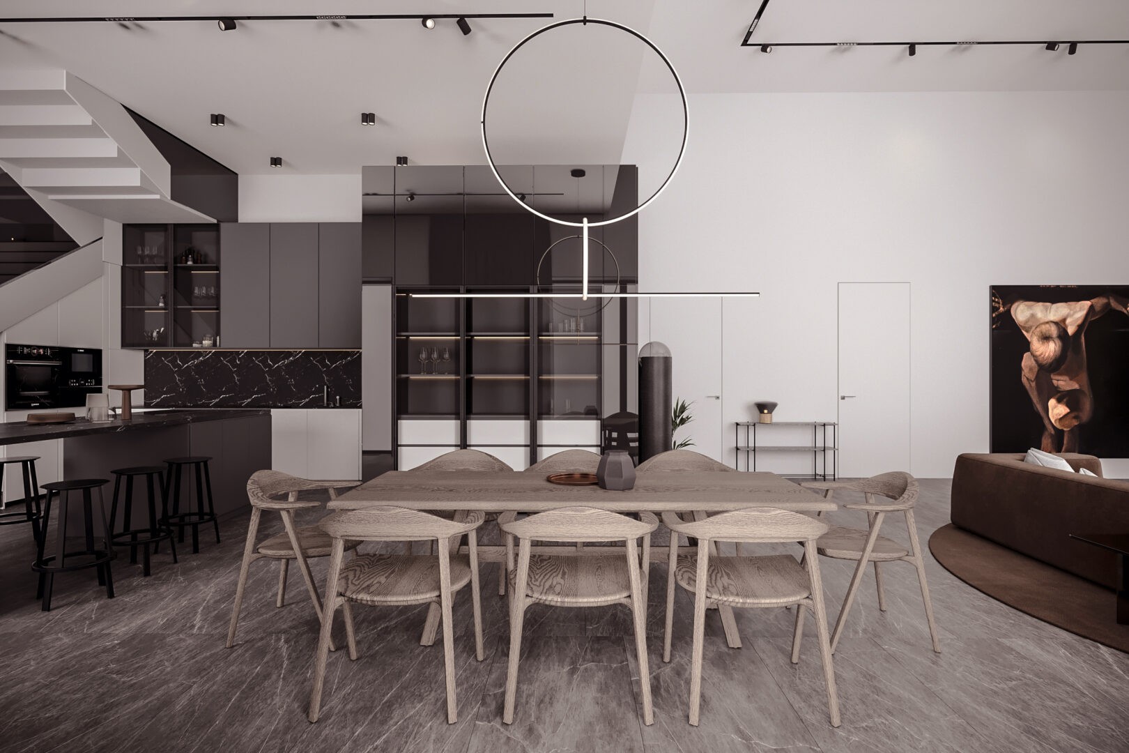 280㎡大平米住宅设计 这也太高级了吧！-7